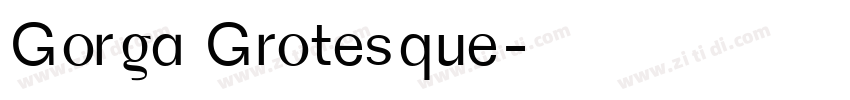 Gorga Grotesque字体转换